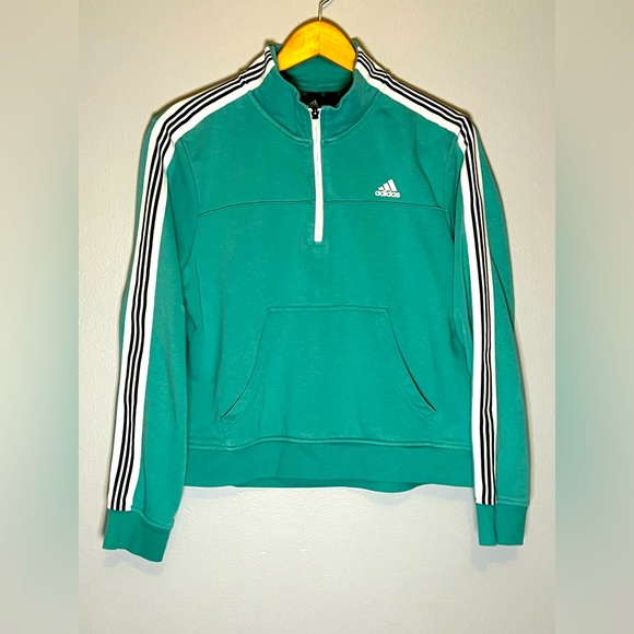 adidas Jackets & Blazers - Adidas Striped Athletic Zipper Jacket Women’s Size L